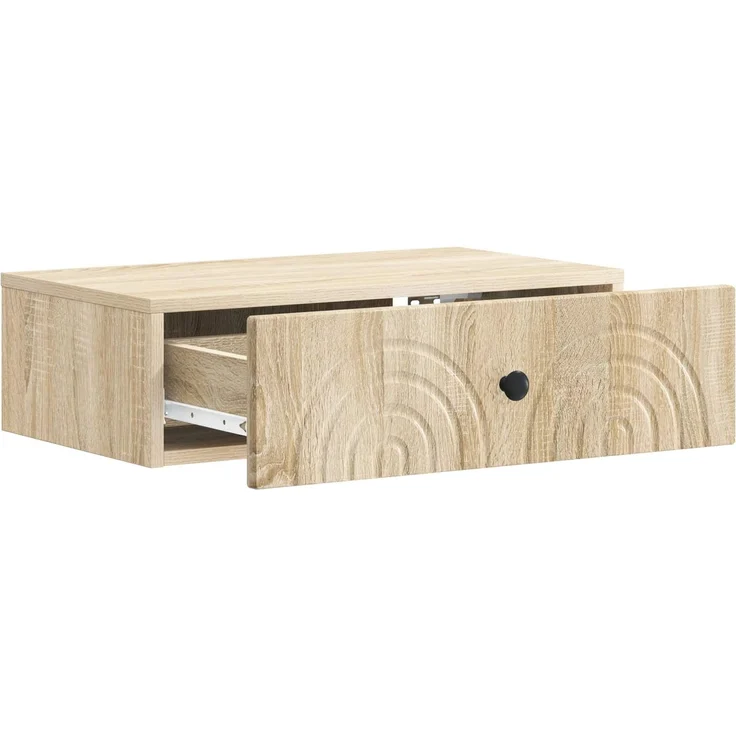 vidaXL Wandmontierter Beistelltisch Sonoma-Eiche 59 x 34,5 x 17 cm 898147 – Bild 4