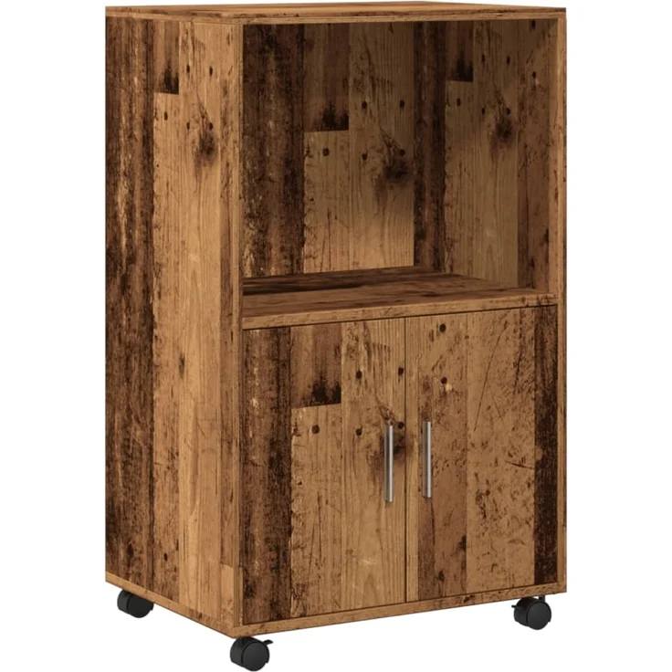 vidaXL Rollschrank Altholz-Optik 55x40x91 cm Holzwerkstoff 853189 – Bild 1