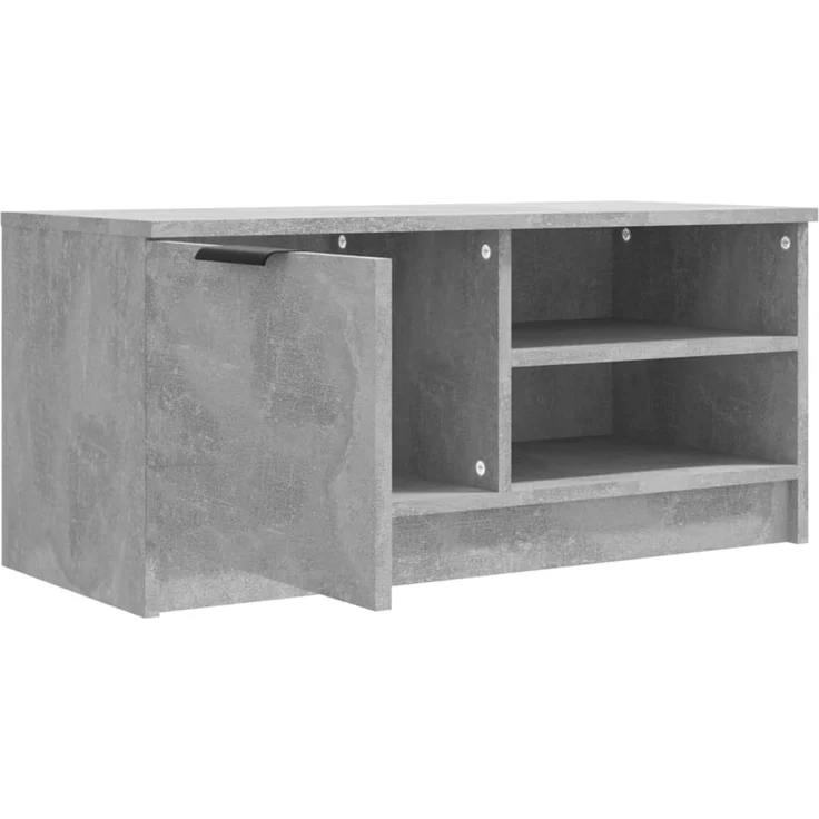 2 pcs TV-Schrank, Lowboard Betongrau 80x35x36,5 cm Holzwerkstoff – Bild 7