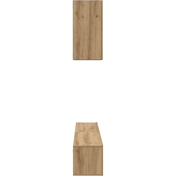 vidaXL TV-Schrankset Wandmontiert 5 pcs Artisan-Eiche Holzwerkstoff 3393197 – Bild 8
