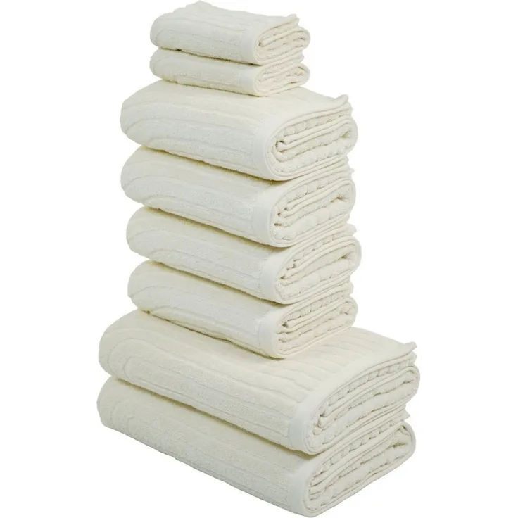 OTTO home Handtuch Set Handtuchset Ognon, Duschtücher, Handtücher, Gästetücher, Zen, Frottier (Set, 8-St), mit Muster, Scandi, Boho, einfarbiges Handtuch-Set 100% Baumwolle