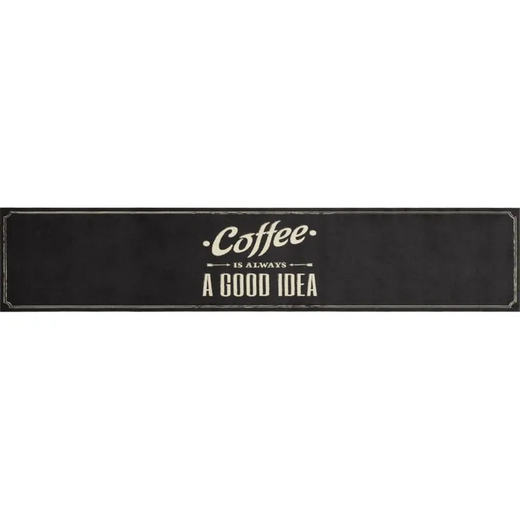 vidaXL Küchenteppich Waschbar Kaffee 60x300 cm Samt 4005598
