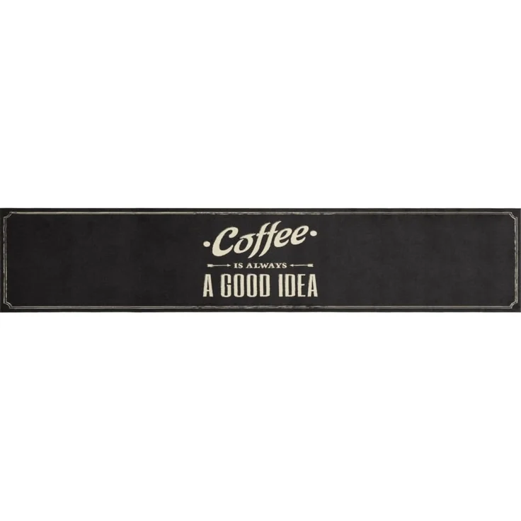 vidaXL Küchenteppich Waschbar Kaffee 60x300 cm Samt 4005598 – Bild 1