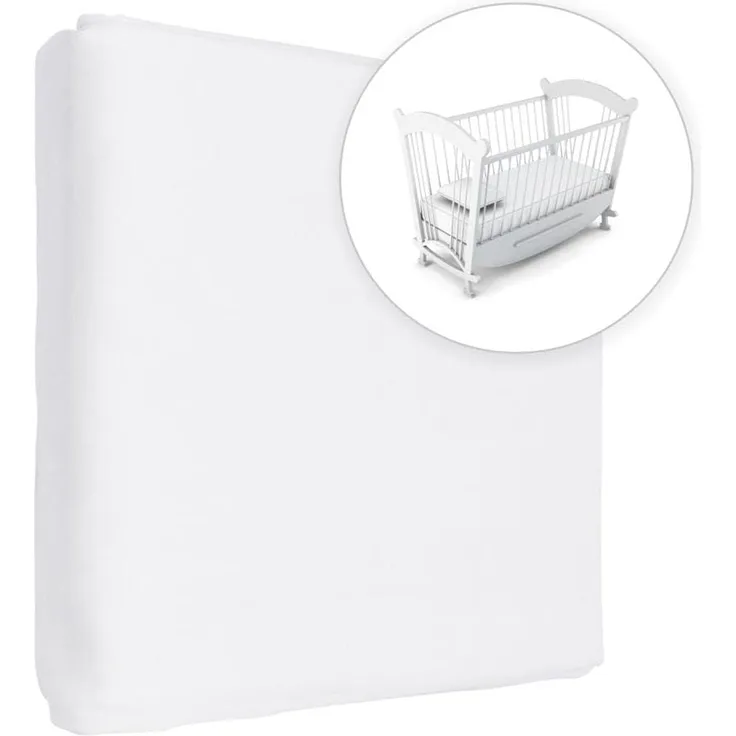 Jersey 100% Baumwolle Spannbetttüch, Passend für 90x40 Babybett Matratze