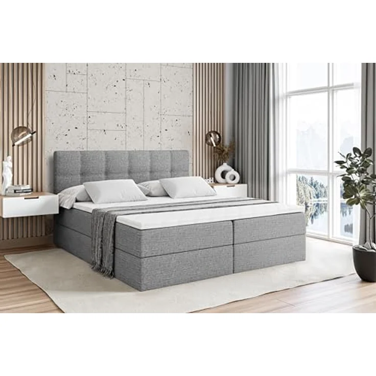 ALTDECOR Boxbett MARCE (Multipocket-Matratze H4. H3 Matratze Bonellfederung. Topper. Kopfteil) – Bild 2