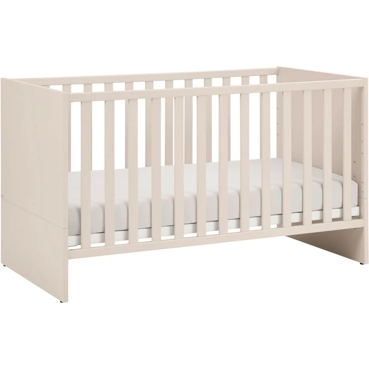 PAIDI Babybett LITTLE SNU 70x140cm in Beige oder Weiß, umbaubares Kinderbett, Gitterbett 4-fach höhenverstellbar, entnehmbare Sprossen, Juniorbett – Bild 3