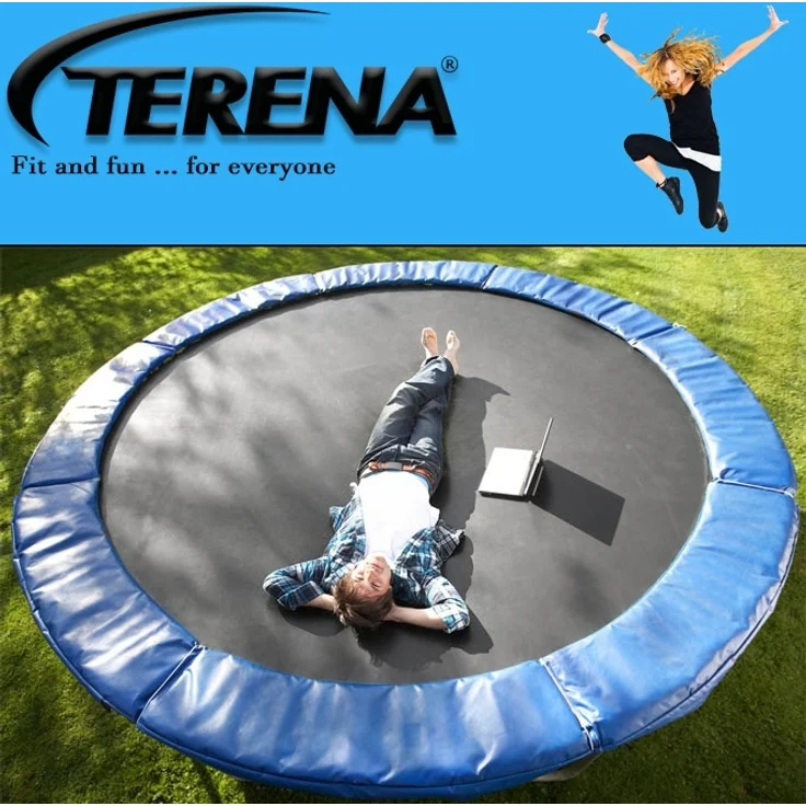 Terena Sicherheitsnetz + Federabdeckung für Trampolin 305 cm mit 8 Stangen – Bild 4