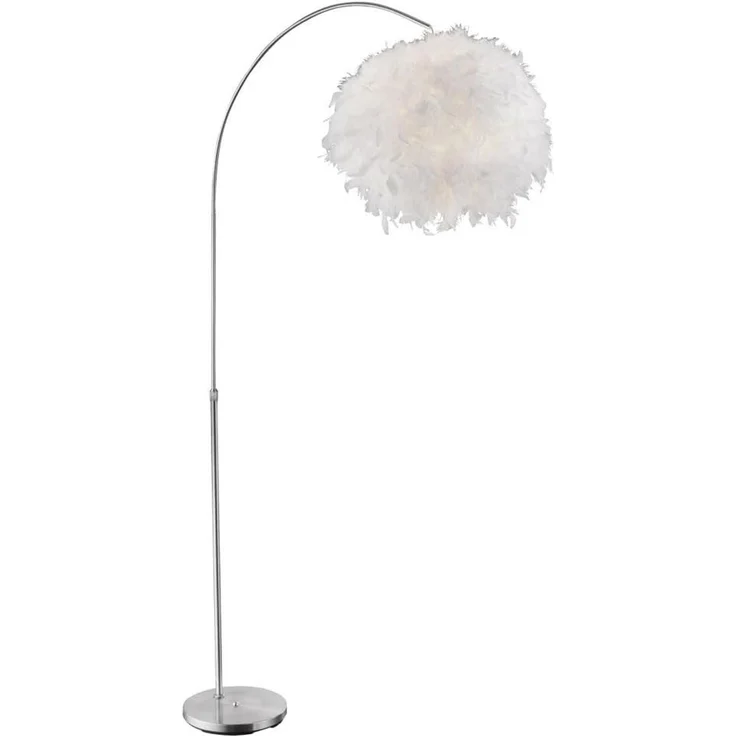 GLOBO LIGHTING Stehlampe, Leuchtmittel nicht inklusive, Bogenleuchte mit Federn Stehlampe Wohnzimmerleuchte Stehleuchte – Bild 1