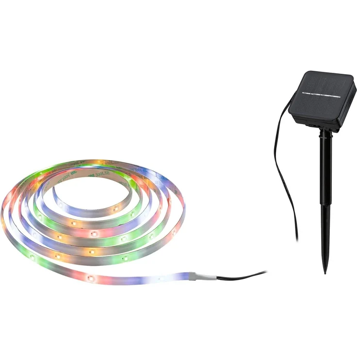 Paulmann No. 78897 LED Stripe Solar 3m IP44 inkl. Dämmerungssensor und Akku RGB – Bild 4