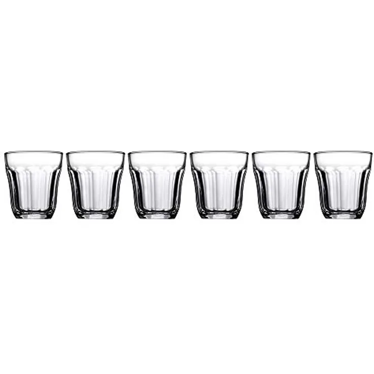 Pasabahce 6-Teilig Likörglas Likör Bardagi Glaskelche Cordial & Likör Extra Mini-Gläser 100ML Transparent