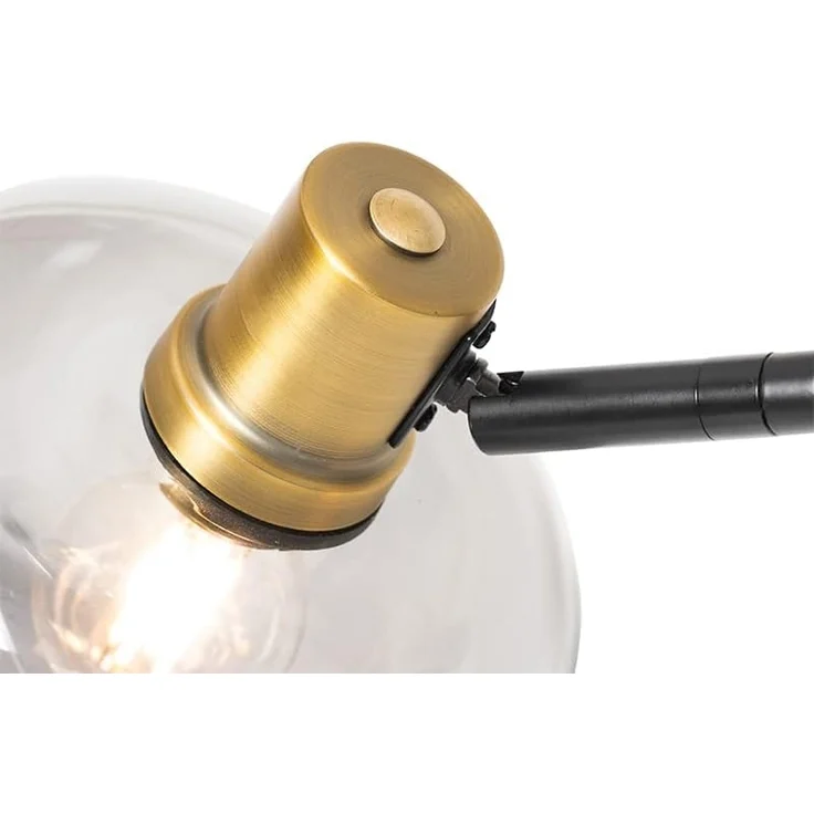 Qazqa Stehlampe Zuzanna, ohne Leuchtmittel, E14, Grau, Modern, Glas, 3-flammig – Bild 3