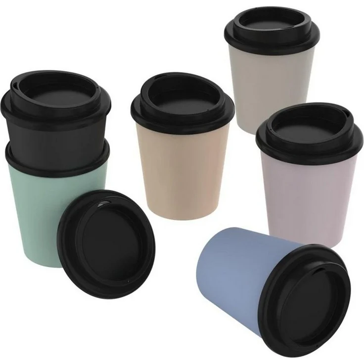 elasto Coffee-to-go-Becher 250 ml Kaffeebecher To Go doppelt isolierter Becher, Made in Germany, Doppelwandig, Teebecher, Coffee Mug, recycled Becher – Bild 3