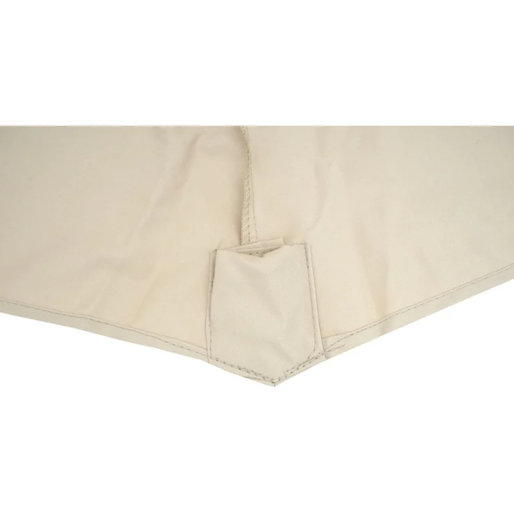 Sonnenschirmbezug HWC-A96, 8 Streben rund Ø4m 220g/m² Polyester, Ersatz-Bezug z.B. für Ampelschirm HWC-A96 ~ creme-beige – Bild 5