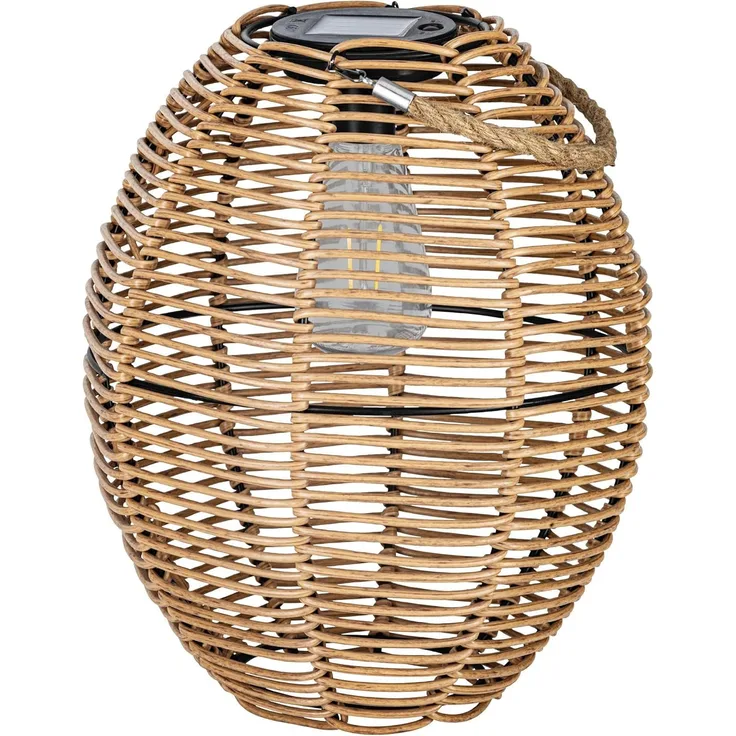 Eglo 48979 LED Solarleuchte/Tischleuchte Z_SOLAR Kunststoff, Stahl braun 2X0,2W H:45cm Ø26cm 3000K mit Schalter ein/aus