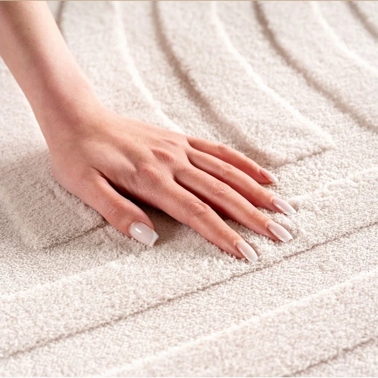 Carpettex Designteppich Unicolor - Einfarbig, Rechteckig, Höhe: 12 mm, Kurzflorteppich Skandinavische Design Anti-Rutsch Rückseite Waschbar – Bild 2