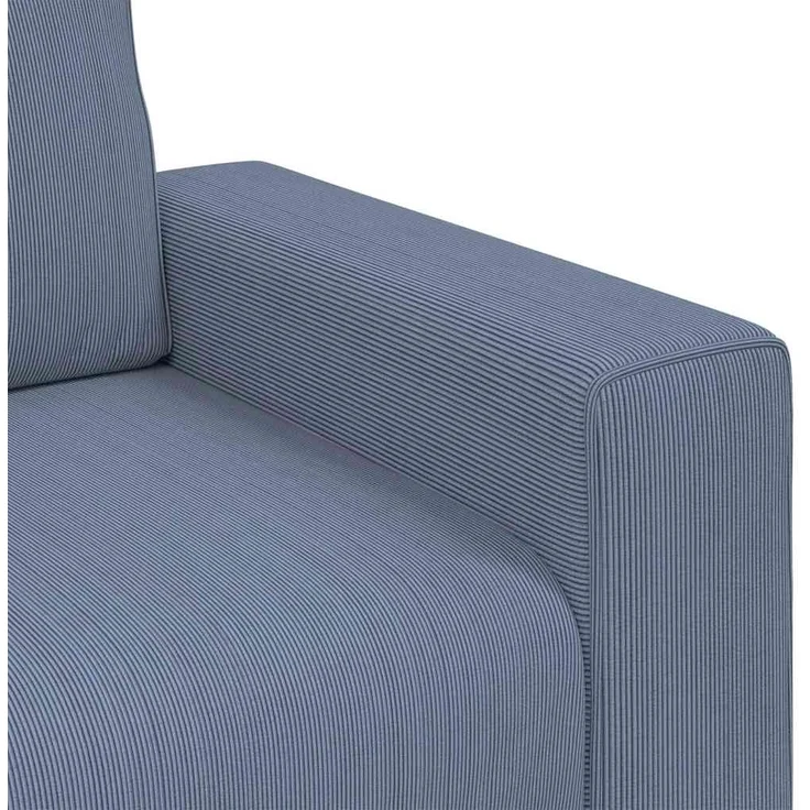 vidaXL Sessel Blau 100x77x82 cm Cordstoff 4105189 – Bild 6
