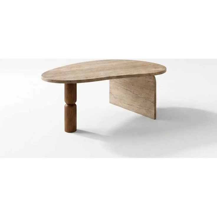 Skye Decor 'Zen Yamuk - Travertine' Couchtisch, Travertin, 90 x 40 x 70 cm – Bild 6