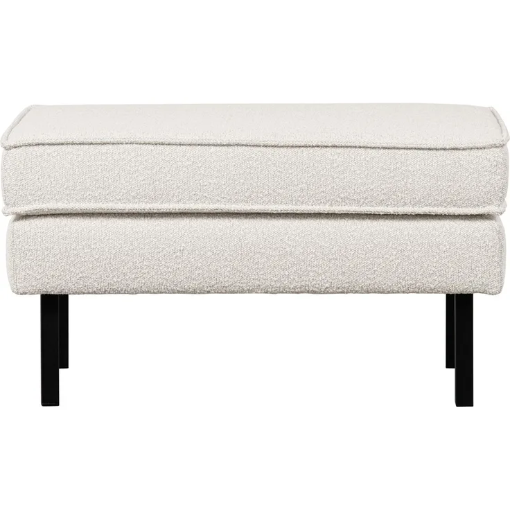 Hocker Rodeo aus Boucle-Stoff, Natur