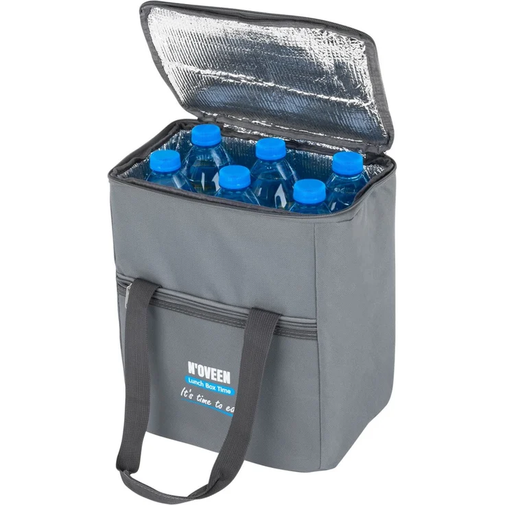 Thermotasche für Lunchbox | Tragbare Picknicktasche | Grau | 30x23x16cm – Bild 1