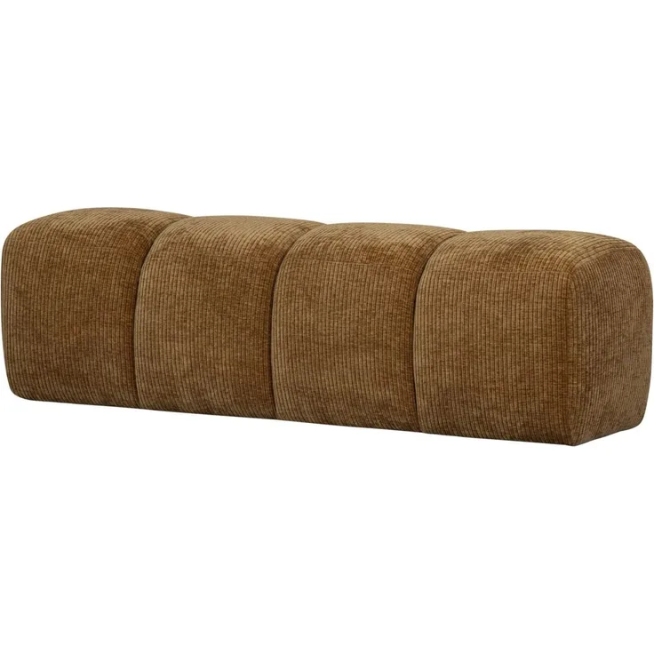 Bank Mojo aus Flachcord 160 cm, Honiggelb