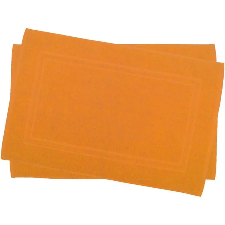 Julie Julsen Badematte 2-Badematte-Orange-50x80 cm, Baumwolle, Doppelrahmen – Bild 3