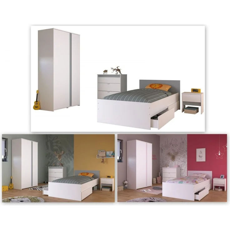 Parisot Kinderzimmer und Jugendzimmer Pirouette in weiß Set 4-tlg. – Bild 5