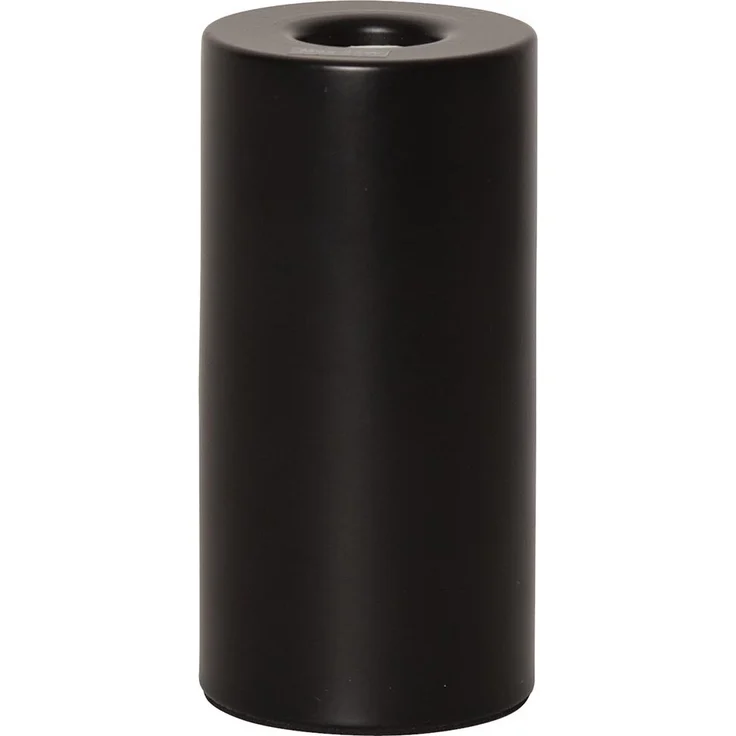 E14 Lampenfuß ,Tiny für kleinere Leuchtmittel, Metall, 14cm, schwarz matt – Bild 1