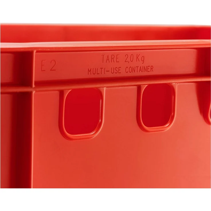 5x Fleischkiste E2 Fleischerkiste Eurobox 60x40x20cm lebensmittelecht, robust, stapelbar | Lagerkisten, Stapelkisten, Metzgerkiste Made in Germany – Bild 2