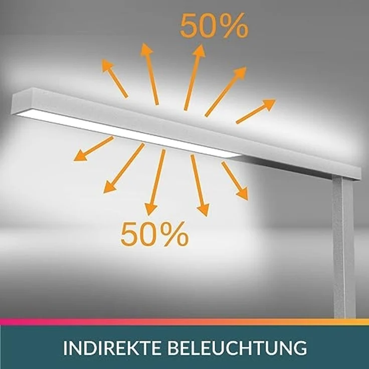 Unilux Standleuchte STRATUS 400124564 metallgrau – Bild 2