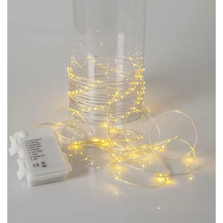 Lichterkette Dew Drop Micro für außen mit 96 LEDs, L 720cm