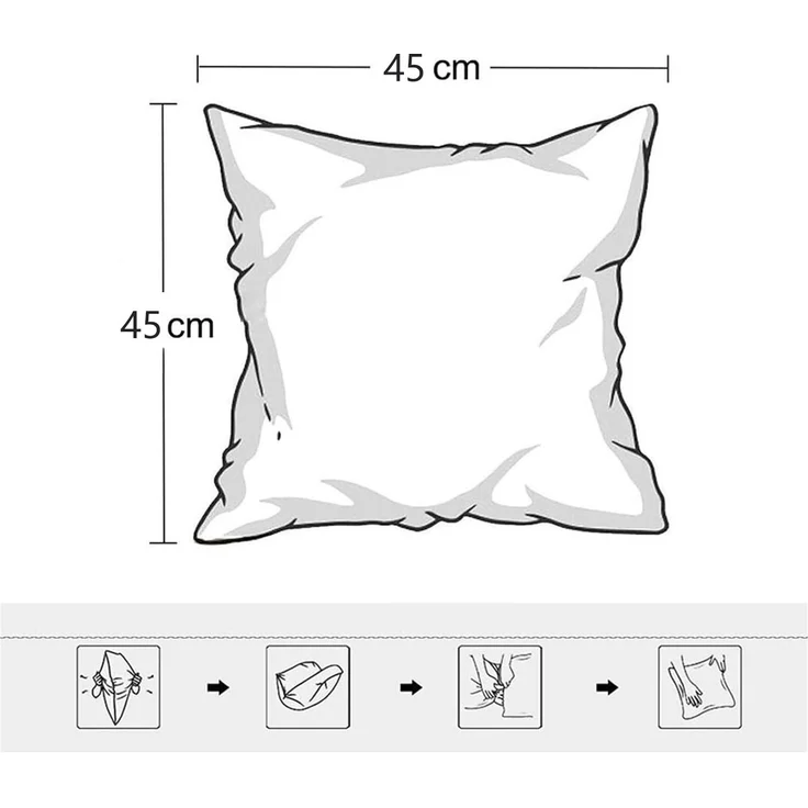 Kissenbezüge 2er Set Flauschig Plüsch Deko Dekokissen Sofakissen Zierkissenbezüge 45*45cm Sofakissen Couchkissen Bezug Sofa Schlafzimmer Reißverschluss,orange – Bild 6