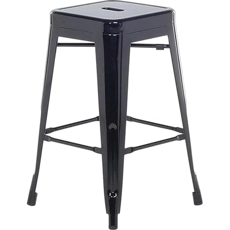 Hocker schwarz Höhe 60 cm 2er Set CABRILLO