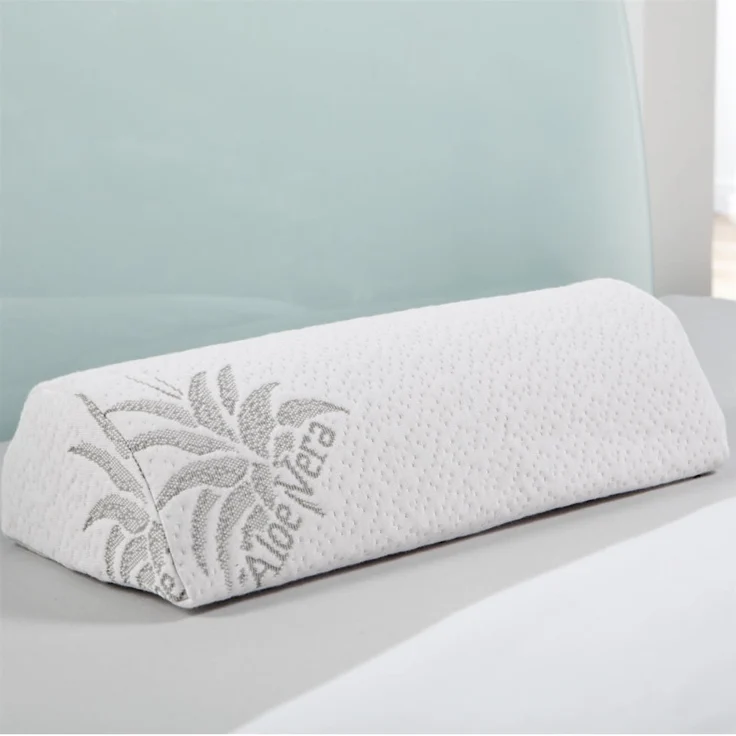 Nackenrolle ( 42x20cm ), Nackenkissen mit Memory-Effekt, abnehmbarer Bezug, Aloe Vera veredelt, Gesundheitskissen – Bild 1