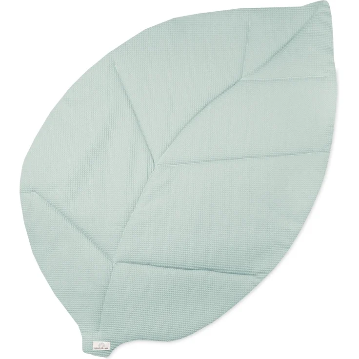 Julius Zöllner Krabbeldecke Blatt Waffelpiqué Lagoon 170/110