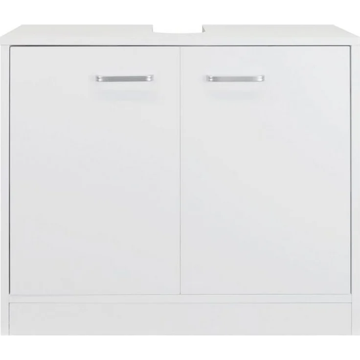 Stabilo Sanitär Waschbeckenunterschrank Waschbeckenunterschrank "LUNA" polarweiß matt 2-türig, 63x29x55cm (1-St) matt 2-türig – Bild 4