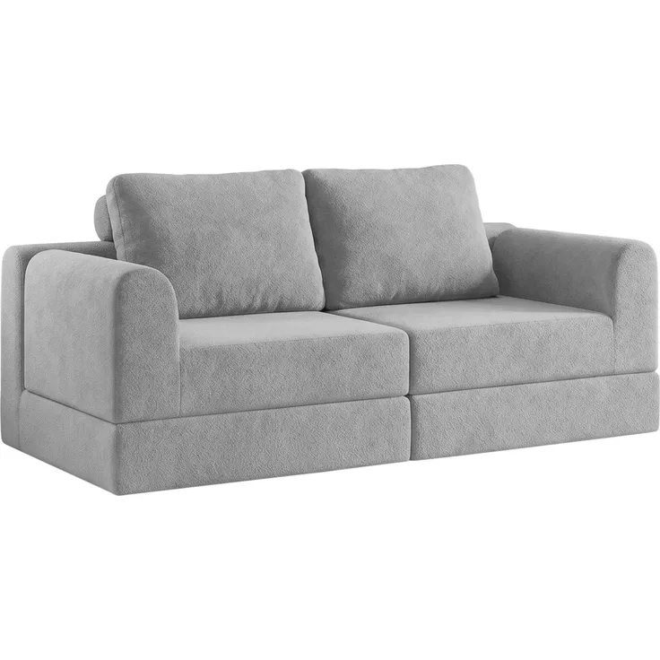 Schlafsessel, klappbar zum Sofa und Gästebett, 160x80x78 cm, Grau