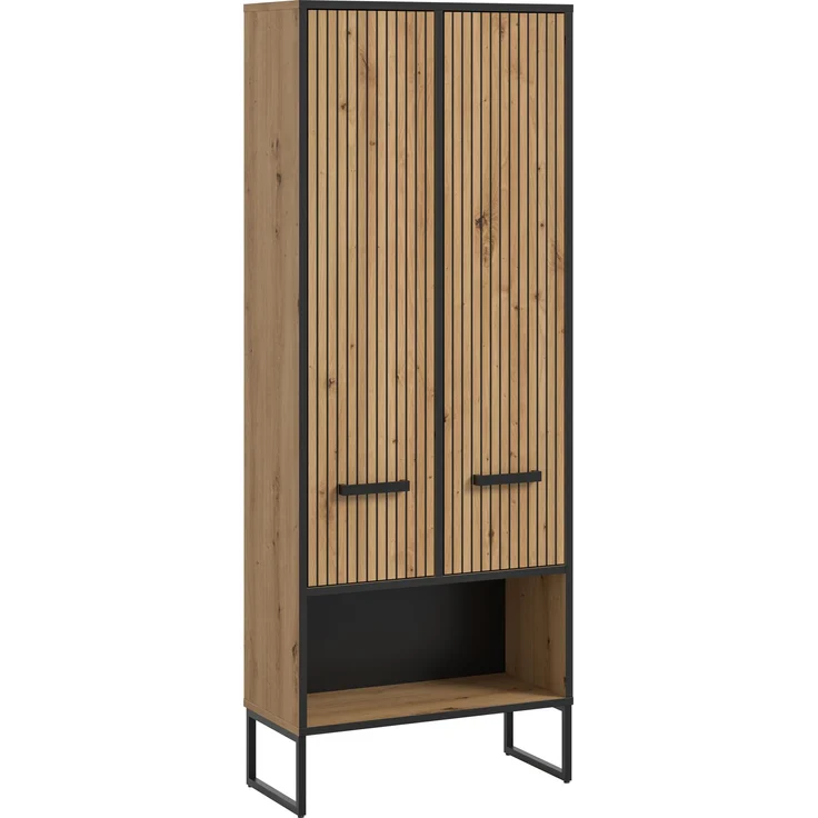 Bagno Hochschrank breit in Artisan Oak Nachbildung – Bild 1