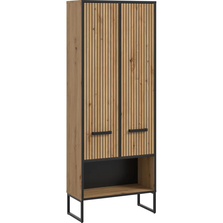 Bagno Hochschrank breit in Artisan Oak Nachbildung