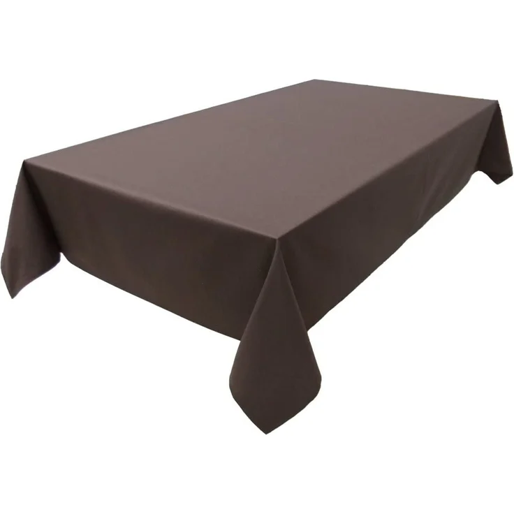 Hochwertige Tischdecke Tischwäsche aus 100% Baumwolle Kollektion Konzept, Farbe & Größe wählbar (Tischdecke - 150x260 cm, Chocolate)
