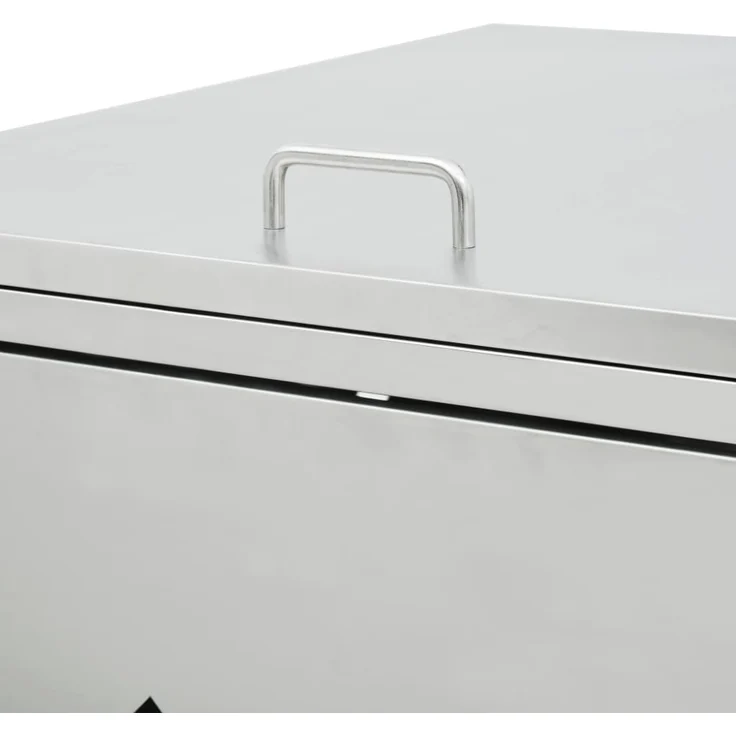 vidaXL Mülltonnenbox für 1 Tonne 240 L Edelstahl 145379 – Bild 5