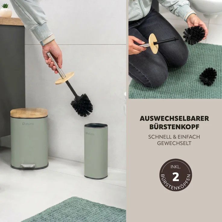 Badezimmer-Set FRAMURA 2tlg Salbei – Bild 6