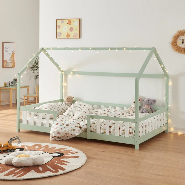 Hausbett Sisimiut 140x200 cm Mintgrün / Weiß [en. casa] – Bild 1