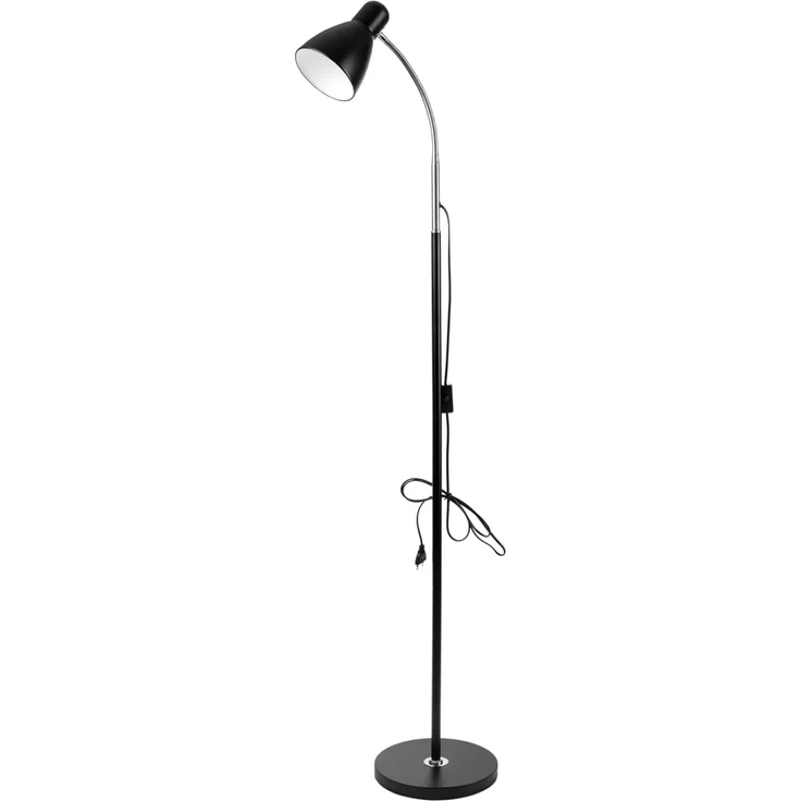Stehlampe Orno LAR max 20W E27 155 cm schwarz