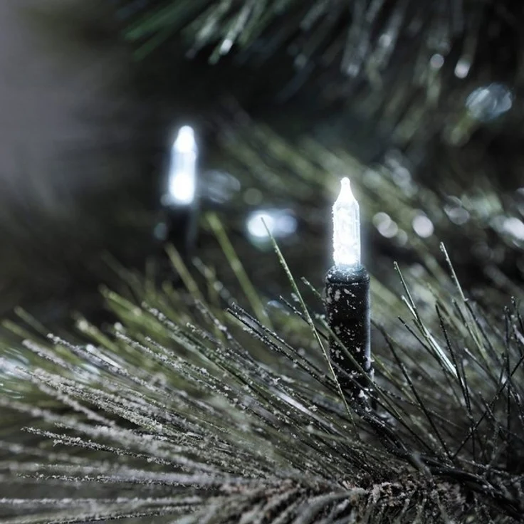 KONSTSMIDE LED-Lichterkette, 80-flammig, LED Minilichterkette, 80 kalt weiße Dioden – Bild 2