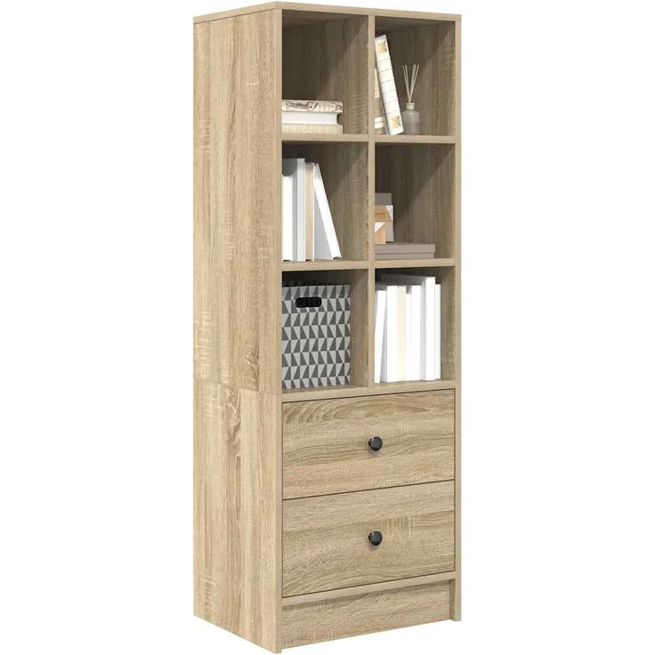 vidaXL Highboard mit Schubladen Sonoma-Eiche 45,5 x 34 x 127 cm 869364 – Bild 2
