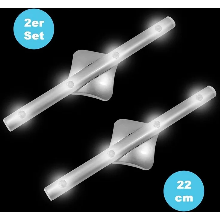 EAXUS LED Unterbauleuchte Schrankleuchte Batterie Klebe Lichtleiste - Stablicht, LED fest integriert, Unterbaulampe