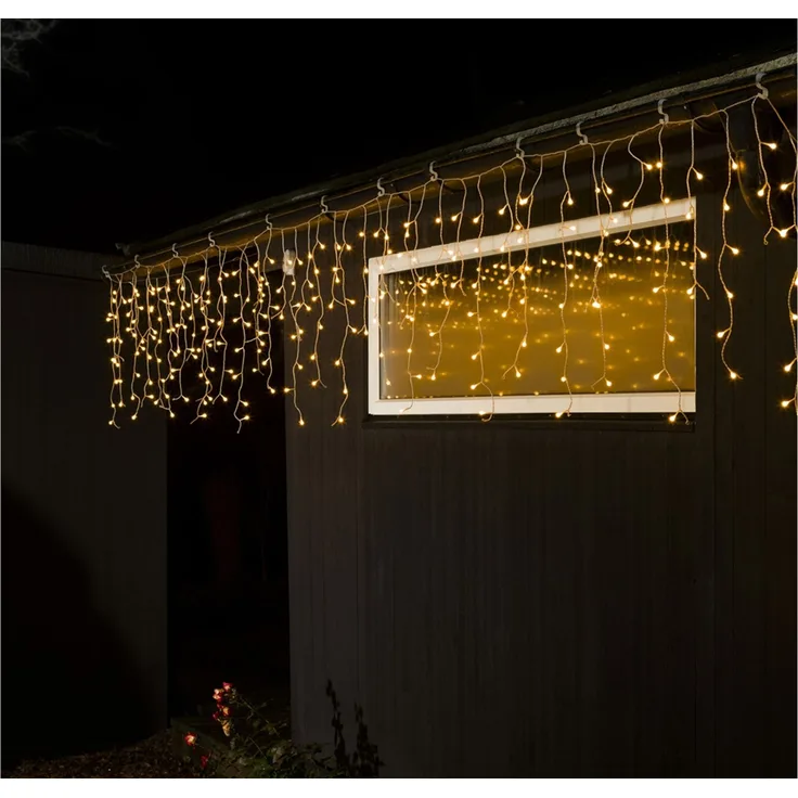 KonstSmide EISREGEN KETTE GLOBES AUßEN (200 LED BERNST 24V)
