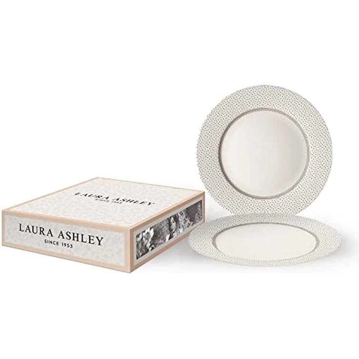 Laura Ashley Laura Ashley Wild Clematis 2er Set Dessertteller 20 cm aus Porzellan W182934zestawtalerzy20cmLauraAshleyWildClematis2szT – Bild 4