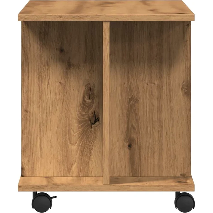 vidaXL TV-Regal mit Rollen Artisan-Eiche 80x40x45 cm Holzwerkstoff 855791 – Bild 4