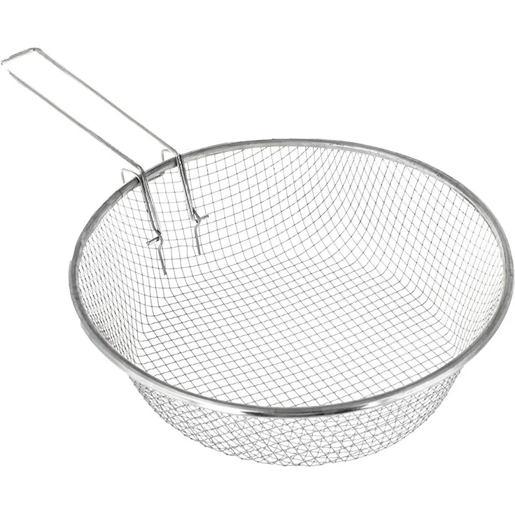 Cheffinger Frittiertopf 3 tlg Korb Fritteuse Pommes Induktion Sieb Deckel Nudeln – Bild 2
